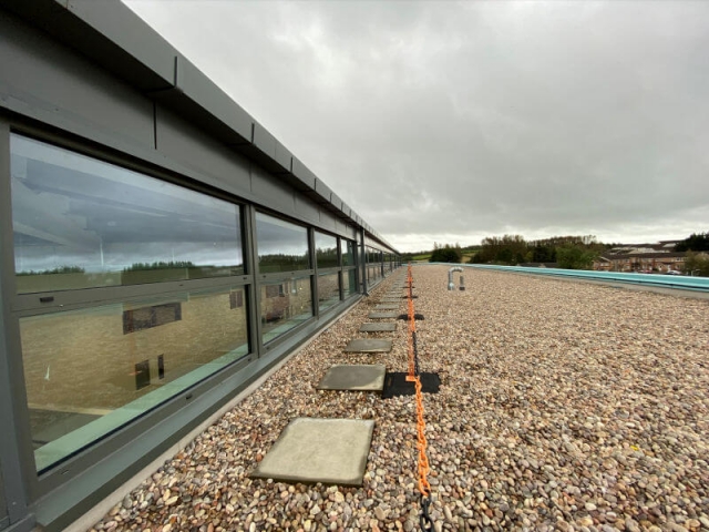 Window cleaning at Queen Margaret Academy by EdinburghClean.co.uk