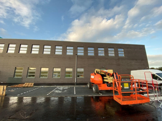 Window cleaning at Queen Margaret Academy by EdinburghClean.co.uk