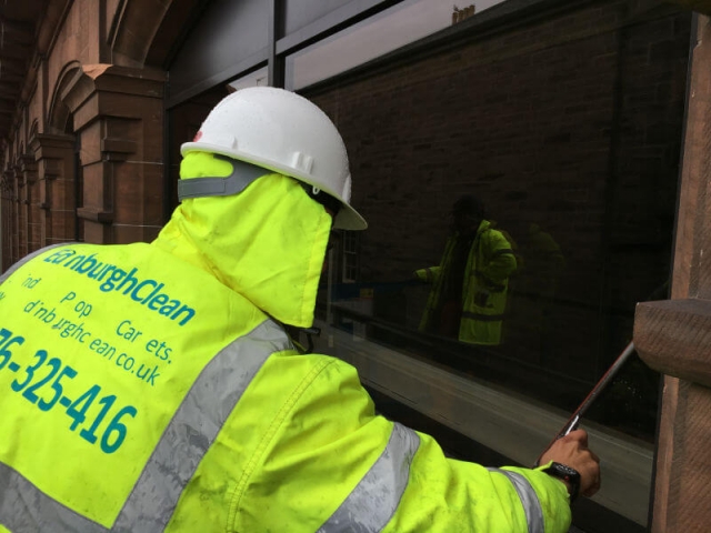 Commercial window cleaning by Edinburgh Clean