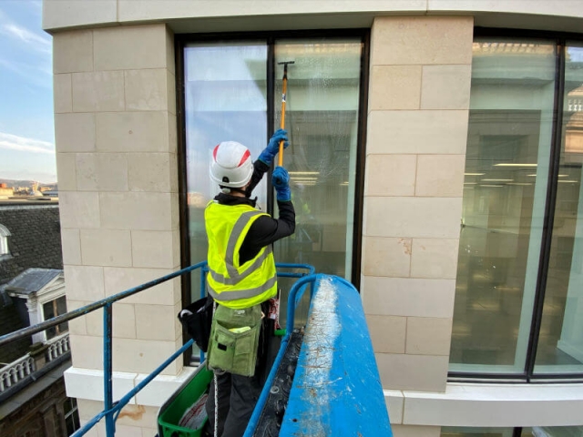 Commercial window cleaning by Edinburgh Clean