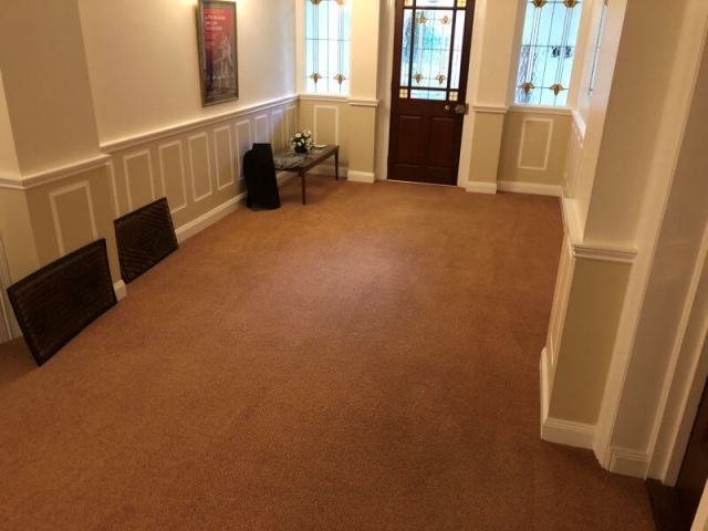 Communal carpet cleaned by Edinburgh Clean