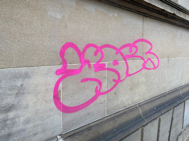 Graffiti Edinburgh city centre