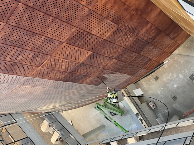 Internal Wall Cleaning On Site at Glasgow University