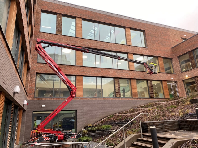 New building window clean