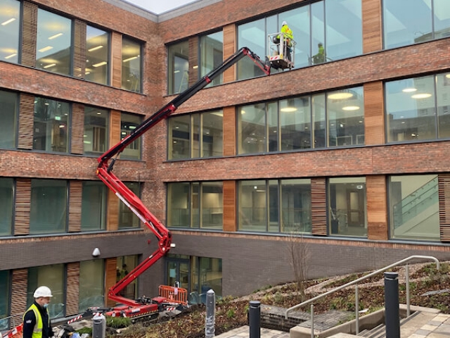 New building window clean