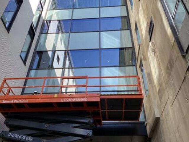 Brand New Hotel on Rose Street Has Its Windows Cleaned