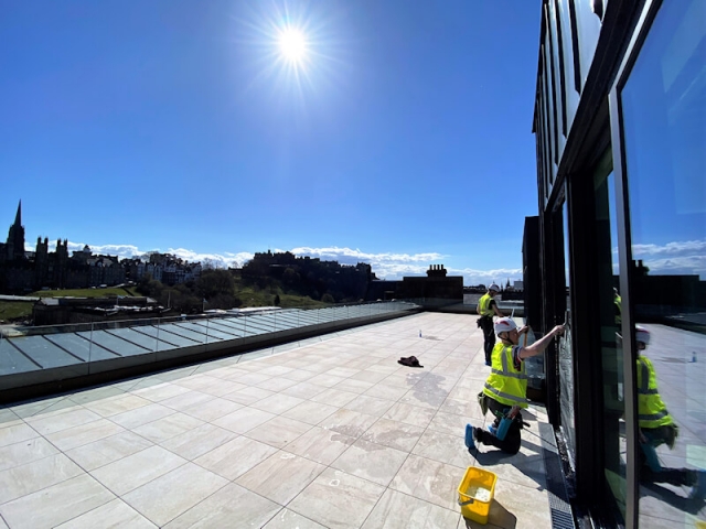 Commercial window cleaning by Edinburgh Clean