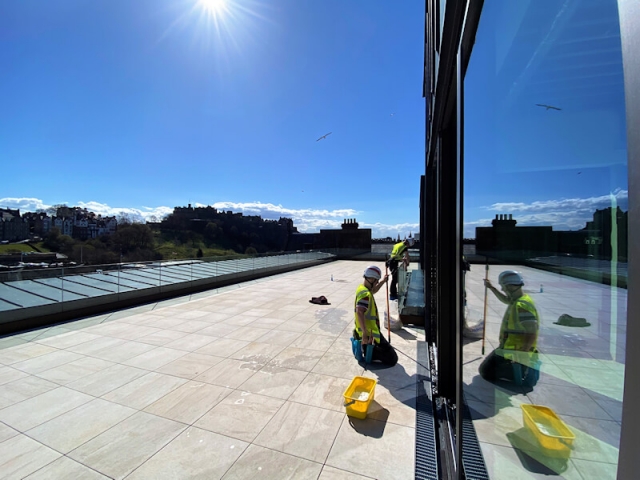 Commercial window cleaning by Edinburgh Clean