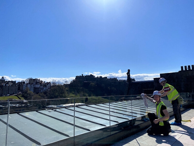 Commercial window cleaning by Edinburgh Clean