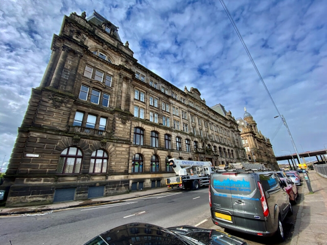 Commercial Window Cleaning Completed on Iconic Glasgow Building