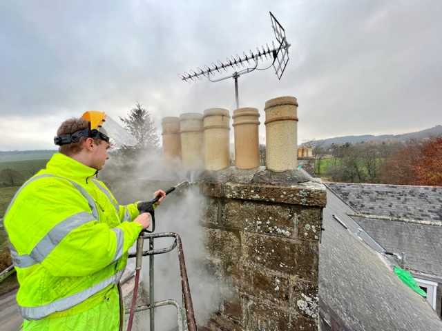 Historic Stone Cleaning in the Scottish Highlands